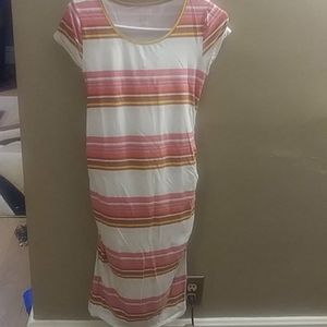 2 maternity dresses and a shirt